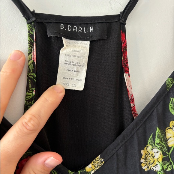 B. Darlin mFloral Pleated Maxi Dress womens size 6 - Picture 11 of 11